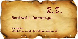 Rosivall Dorottya névjegykártya