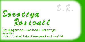dorottya rosivall business card